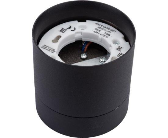 Накладной поворотный светильник truEnergy gx53 d82xh80мм ip20 черный/алюминий 21006 – изображение 4