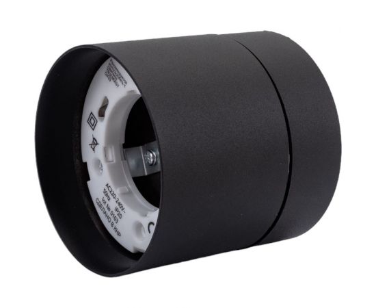 Накладной поворотный светильник truEnergy gx53 d82xh80мм ip20 черный/алюминий 21006 – изображение 3