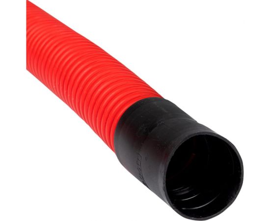 Гофрированная двустенная гибкая труба с зондом EKF ПНД d=40, красная tg2st-40-50m – изображение 2