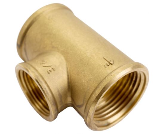 Тройник LD PRIDE 1 - 3/4 - 1 вн/вн/вн, латунь, 25-20-25 552126 – изображение 3