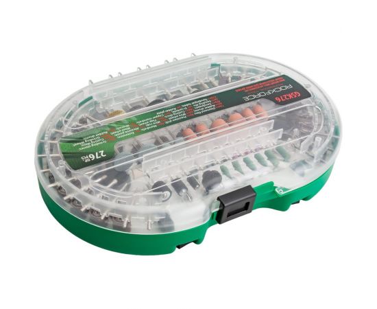 Набор аксессуаров для мини-дрелей 276 шт в пластиковом кейсе ROCKFORCE RF-GSK276 – изображение 6