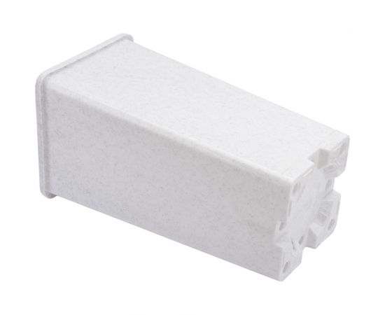 Горшок для рассады Ангора 2 л, 11x11x21.5 см, белый А5502бл – изображение 2