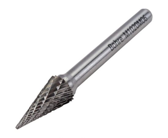 Борфреза твердосплавная Bohre коническая с заостренным концом, тип M 10-20-М-06-L65 КБ001471 – изображение 4