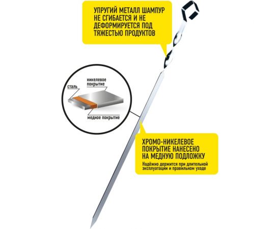 Набор шампуров 6 шт. в чехле FORESTER MOBILE RZ-550M – изображение 7