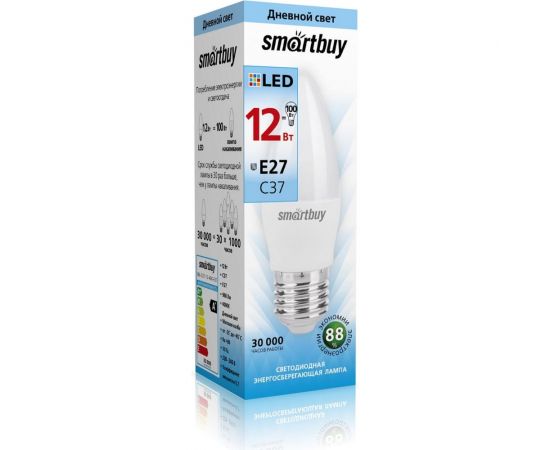 Лампа Smartbuy LED SBL-C37-12-40K-E27 – изображение 4