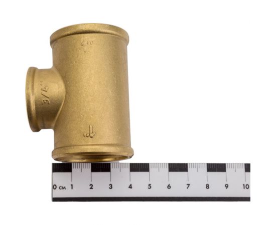 Тройник LD PRIDE 1 - 3/4 - 1 вн/вн/вн, латунь, 25-20-25 552126 – изображение 2