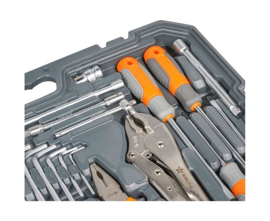 Универсальный набор инструментов 132 предмета, пластиковый кейс Airline AT-132-09 – изображение 7