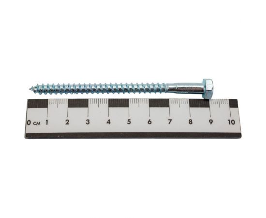 Сантехнический болт DIN 571 оцинкованный 6х90, 2шт - пакет Tech-Krep 102585 – изображение 2