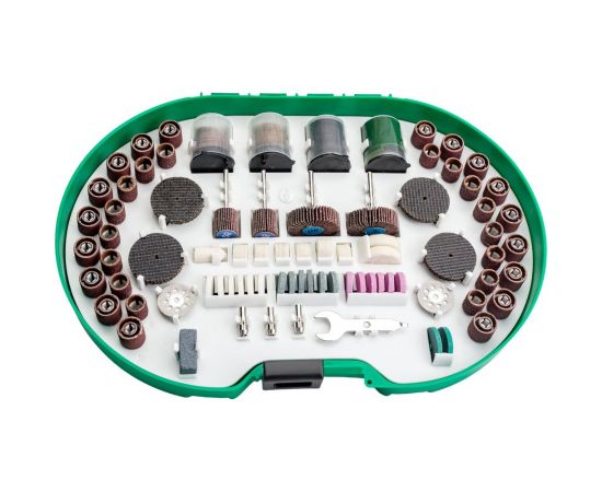 Набор аксессуаров для мини-дрелей 276 шт в пластиковом кейсе ROCKFORCE RF-GSK276 – изображение 3