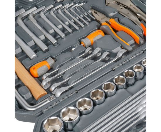 Универсальный набор инструментов 132 предмета, пластиковый кейс Airline AT-132-09 – изображение 6