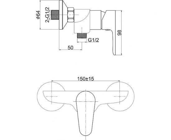 Смеситель для душа Cersanit CERSANIA 63032 – изображение 6