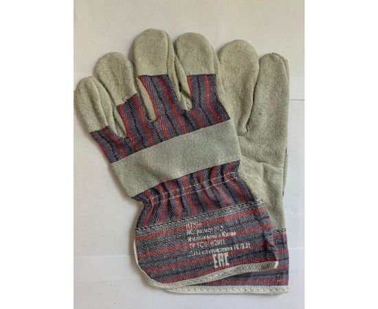 Защитные спилковые комбинированные перчатки DINFIX высший сорт 00-00002567 