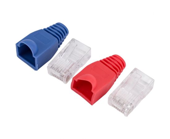 Набор Pro Legend Джек RJ-45 8P8C CAT 5e - 4 шт. Колпачок RJ-45 - 4 шт. разноцв. PL1273 