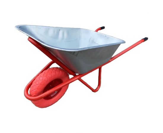 Строительная тачка SevenBerg 110 л, на одном литом ПУ колесе 4687203268442 