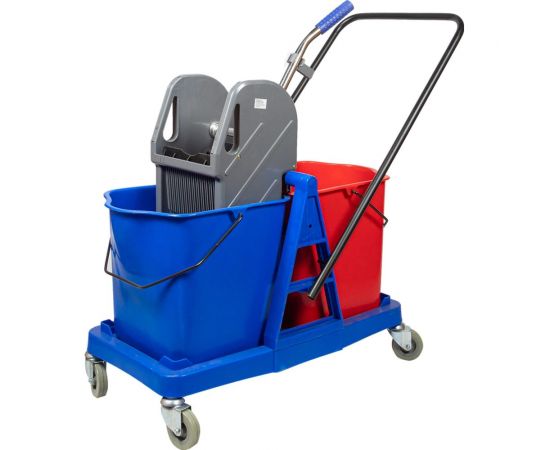 Уборочная тележка NV двухведерная 2x23, с отжимом NV-11574 