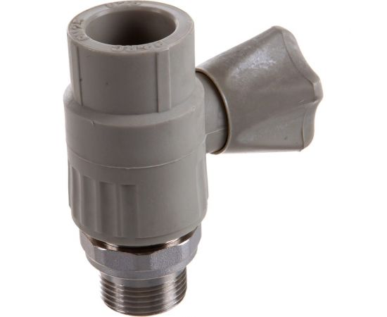 Кран шаровой с наружной резьбой для радиатора VALFEX PP-R серая, 25 мм х3/4"" 10149025Г 007-7692 