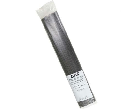 Вязальная проволока в прутках Delta-Park (400 мм; 250 шт.; термообработанная; мягкая; диаметр 2 мм) ГОСТ 3282-74 provoloka250_20 