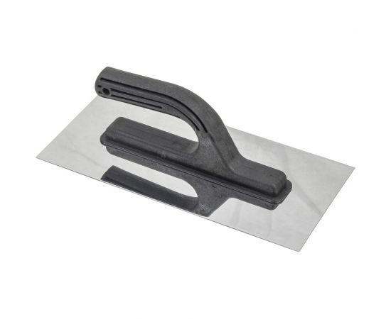 Прямая гладилка КЭС нержавеющая сталь, пластиковая рукоятка, 130x270 мм 10100001 