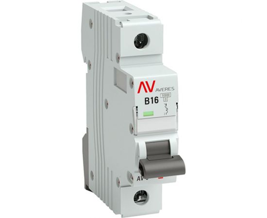Автоматический выключатель EKF AV-10, 1P, 16A, 10kA, AVERES SQmcb10-1-16B-av 
