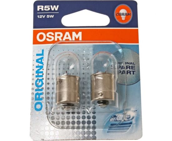 Автолампа, 2шт. OSRAM R5W BA15s 12V, 1,10 5007-02B 
