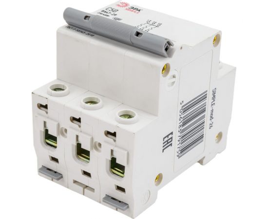 Автоматический выключатель ЭРА SIMPLE ВА 47-29 3P 50А C 4,5кА Б0039243 – изображение 3