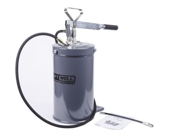Нагнетатель солидола с ручным приводом KraftWell 16 л KRW1797 – изображение 4