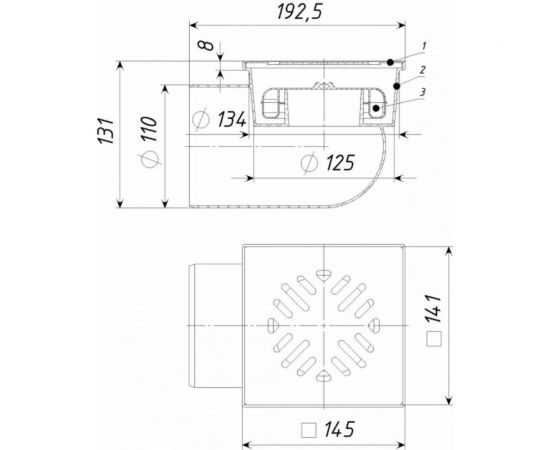 Трап Татполимер ТП-105.110-150HSDs ПП 110 горизонтальный выпуск 12145 – изображение 8