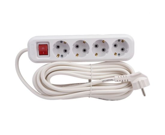 Удлинитель UNIVersal s-304а пвс 3/1,5 4гн. с заземлением, с выключателем, длина 7м (еврослот) 1736 – изображение 5