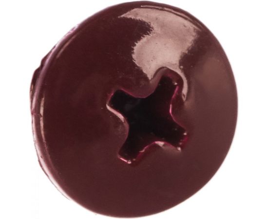 Прессшайба Качественный КРЕПЕЖ 4.2х16 мм, красное вино RAL 3005, сверло, 250 шт 0300235 КЧ – изображение 3