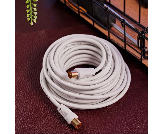 Шнур REXANT ТВ гнездо - ТВ штекер, длина 7 метров, белый 18-0006 – изображение 8