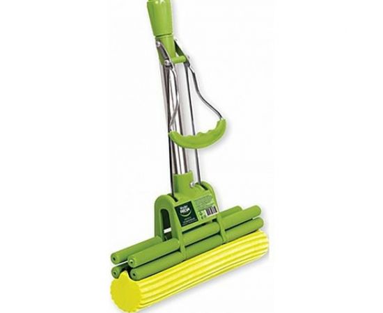 Отжимная телескопическая швабра для пола MASTER FRESH насадка ПВА, 4 отжимных ролика 218332 – изображение 4
