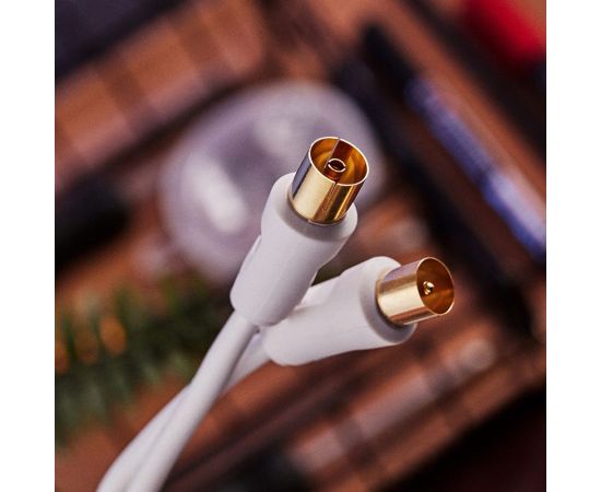 Шнур REXANT ТВ гнездо - ТВ штекер, длина 7 метров, белый 18-0006 – изображение 7