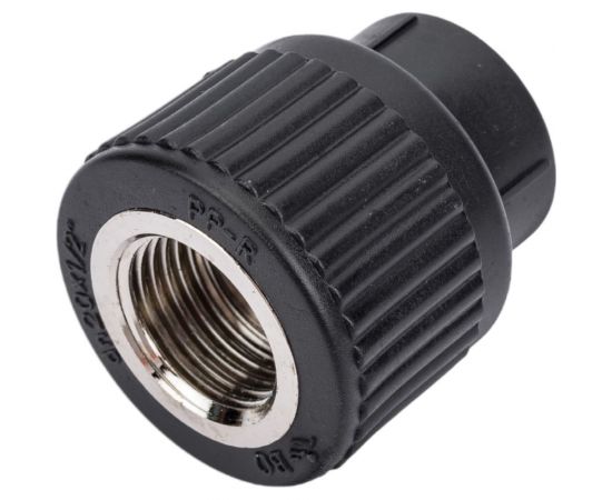 Муфта Blue Ocean полипропиленовая, комбинированная, вр 20x1/2"" uv с защитой от ультрафиолета черная PPRF/IA-UV(B)-20x1/2"" – изображение 3