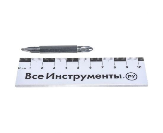 Комбинированная отвертка ТУНДРА 2 в 1 PH2 и SL6 х 38 мм, без магнита, 2К рукоятка 1858814 – изображение 3