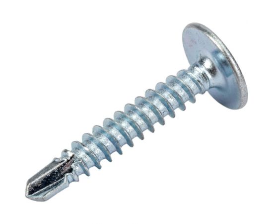 Саморез с прессшайбой Daxmer пшс 4,2x25 250 цинк, усиленный, сверло 438741 – изображение 3