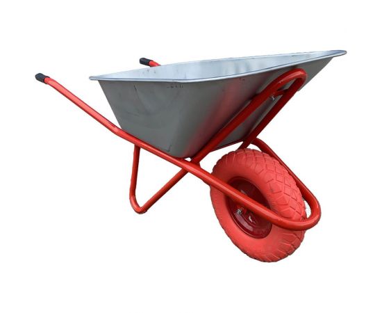 Строительная тачка SevenBerg 110 л, на одном литом ПУ колесе 4687203268442 – изображение 7