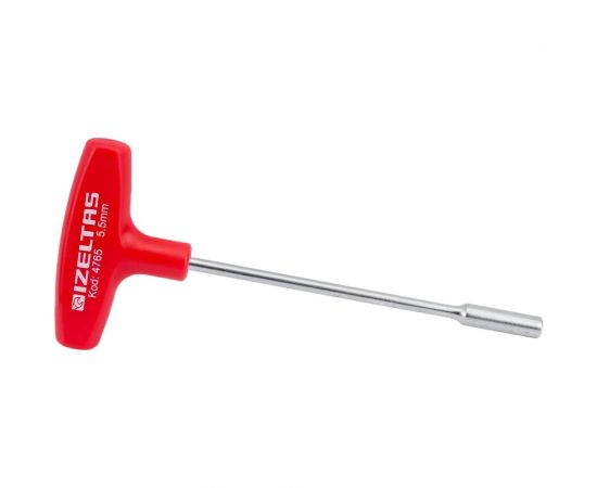 Т-образный торцевой ключ-отвертка IZELTAS 5.5x135 мм, длина 185 мм 4765190055 – изображение 4