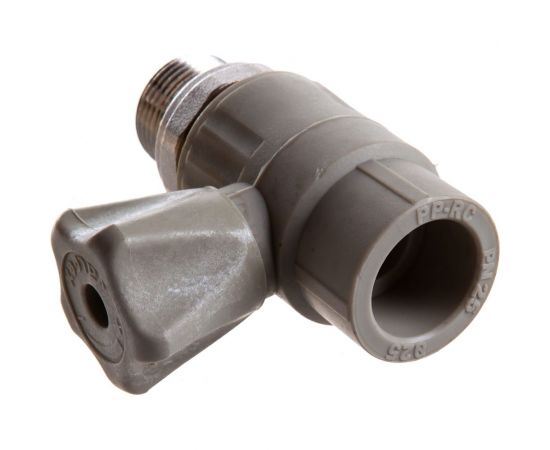 Кран шаровой с наружной резьбой для радиатора VALFEX PP-R серая, 25 мм х3/4"" 10149025Г 007-7692 – изображение 2