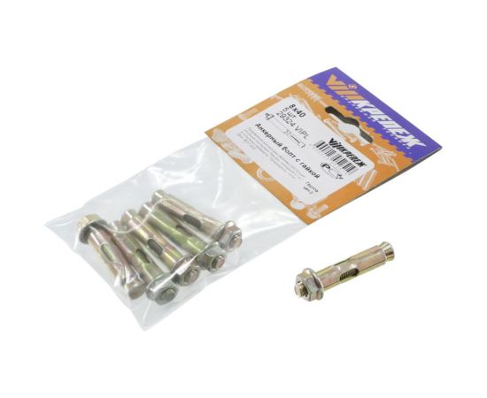 Анкерный болт с гайкой VIPкрепеж 8/40, 5 шт. 29324 VIPL – изображение 2