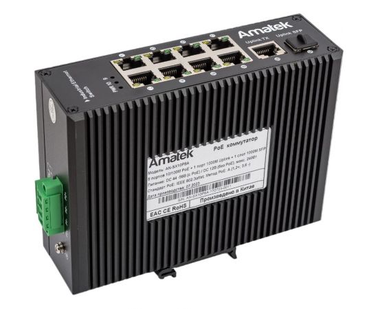 Промышленный коммутатор Amatek AN-SX10P8A на 10 портов 7000657 – изображение 3