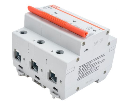 Автоматический выключатель TDM ВА47-100 3Р 63А 10кА С SQ0207-0075 – изображение 3