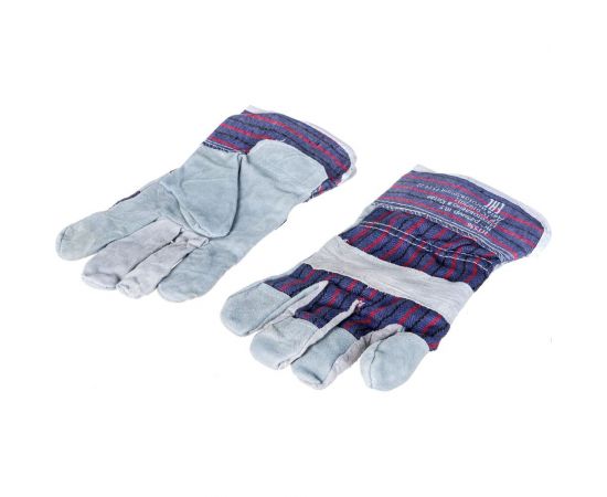 Защитные спилковые комбинированные перчатки DINFIX высший сорт 00-00002567 – изображение 2