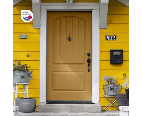 Краска MALARE для металлических заборов, глянцевый, жёлтый, 18 кг 2014080901001 – изображение 6