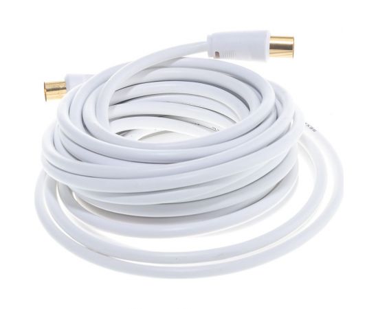 Шнур REXANT ТВ гнездо - ТВ штекер, длина 7 метров, белый 18-0006 – изображение 3