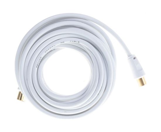 Шнур REXANT ТВ гнездо - ТВ штекер, длина 7 метров, белый 18-0006 – изображение 2