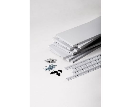 Стеллаж ООО ФУРАМА СТФУ 2500x1100x300 мм, 8 полок, серый СТФУ251130-8 – изображение 2