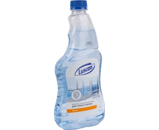 Средство для стекол и зеркал Luscan с нашатырным спиртом, 500 мл., сменный блок 1564016 