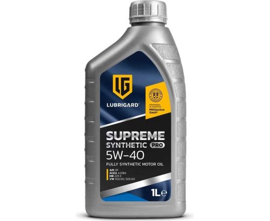 Моторное масло lubrigard SUPREME SYNTHETIC PRO 5W-40 1л LGPSPMS540CH12 