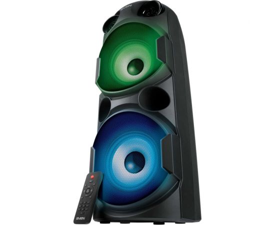 Портативная колонка SVEN АС PS-750 черная, 80 Вт, TWS, Bluetooth, FM, USB, microSD, LED-дисплей, 4400 мА*ч SV-019617 