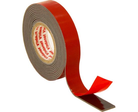 Монтажная сверхсильная клейкая двусторонняя лента Vintanet VN1146, цвет черный, 12 мм х 1,5 м VN11461215 – изображение 6